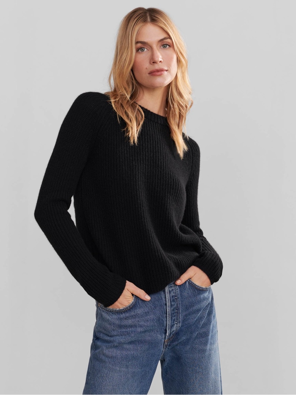 ✨ JENNI KAYNE Cashmere Fisherman Sweater - Size XS